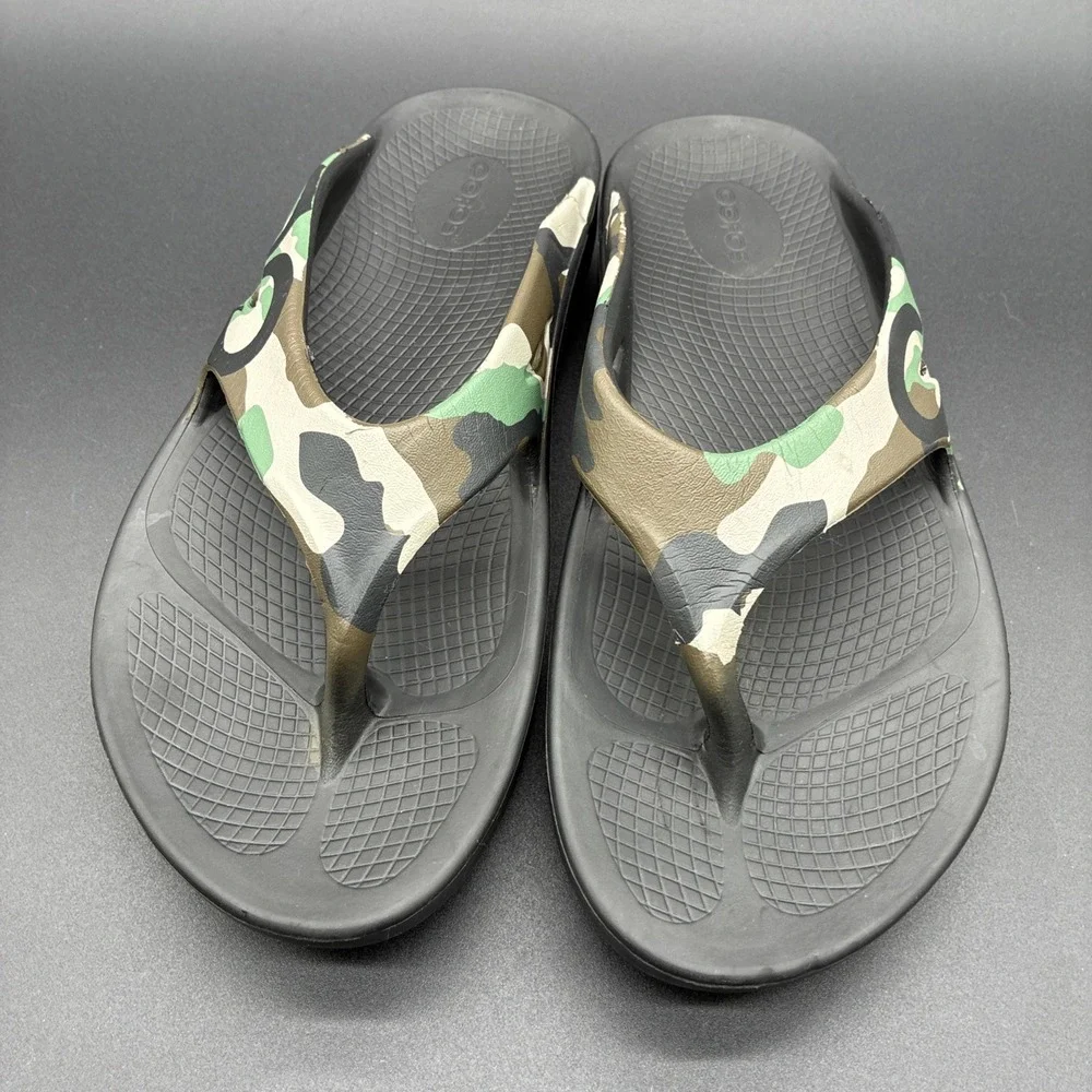 OOFOS OOriginal Camo Recovery Slide Sandals Men's 7 Women's 9 Unisex Comfort